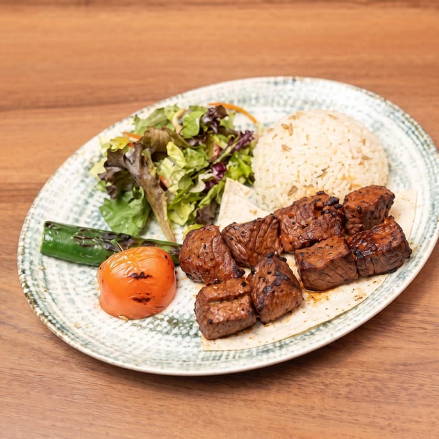 Lamb Shish Kebab.