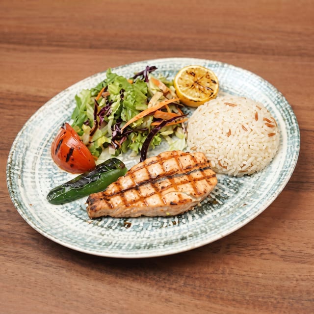 Grilled Salmon.