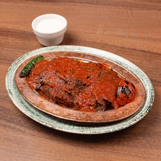 Iskender Kebab.