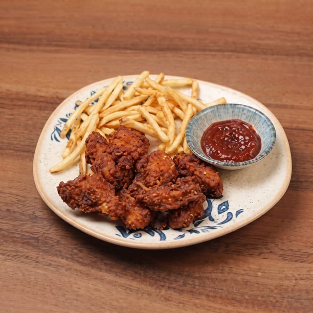 Chicken Wings with Buffalo Sauce.