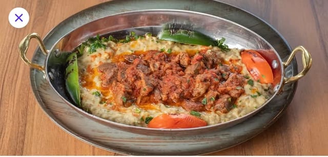Iskender Kebab Platter.